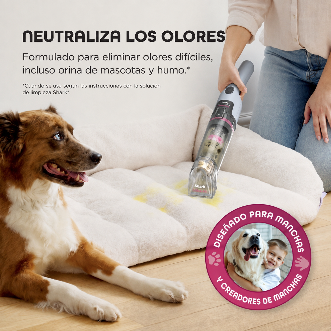 Shark StainForce™ – Limpiador Portátil Inalámbrico de Manchas
