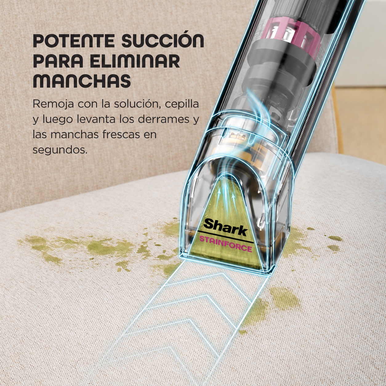 Shark StainForce™ – Limpiador Portátil Inalámbrico de Manchas