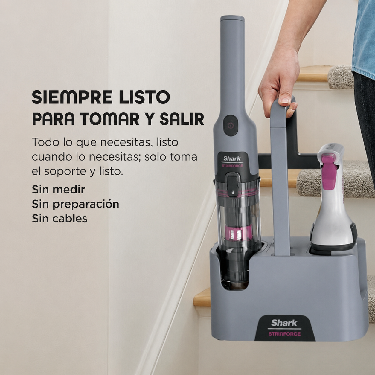 Shark StainForce™ – Limpiador Portátil Inalámbrico de Manchas