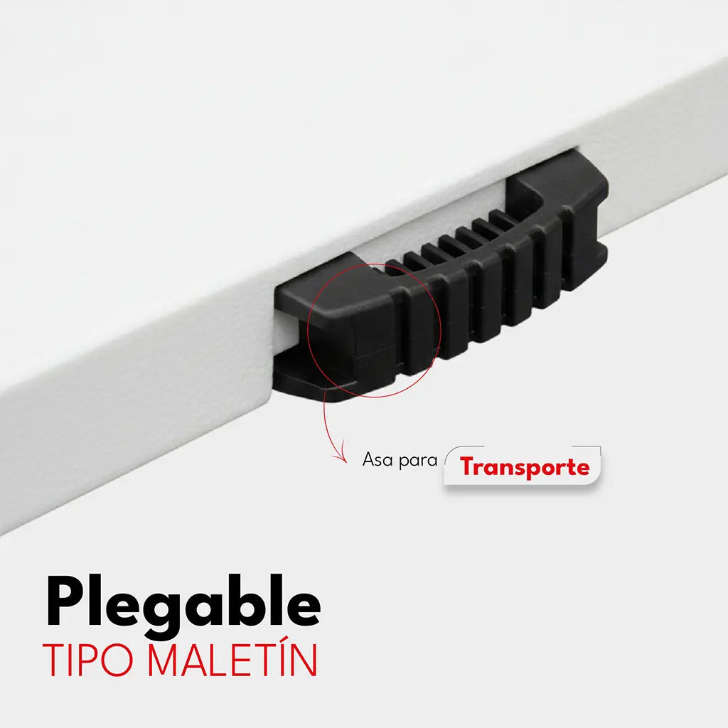Mesa Exterior Plegable 180 Cm Polipropileno Hierro