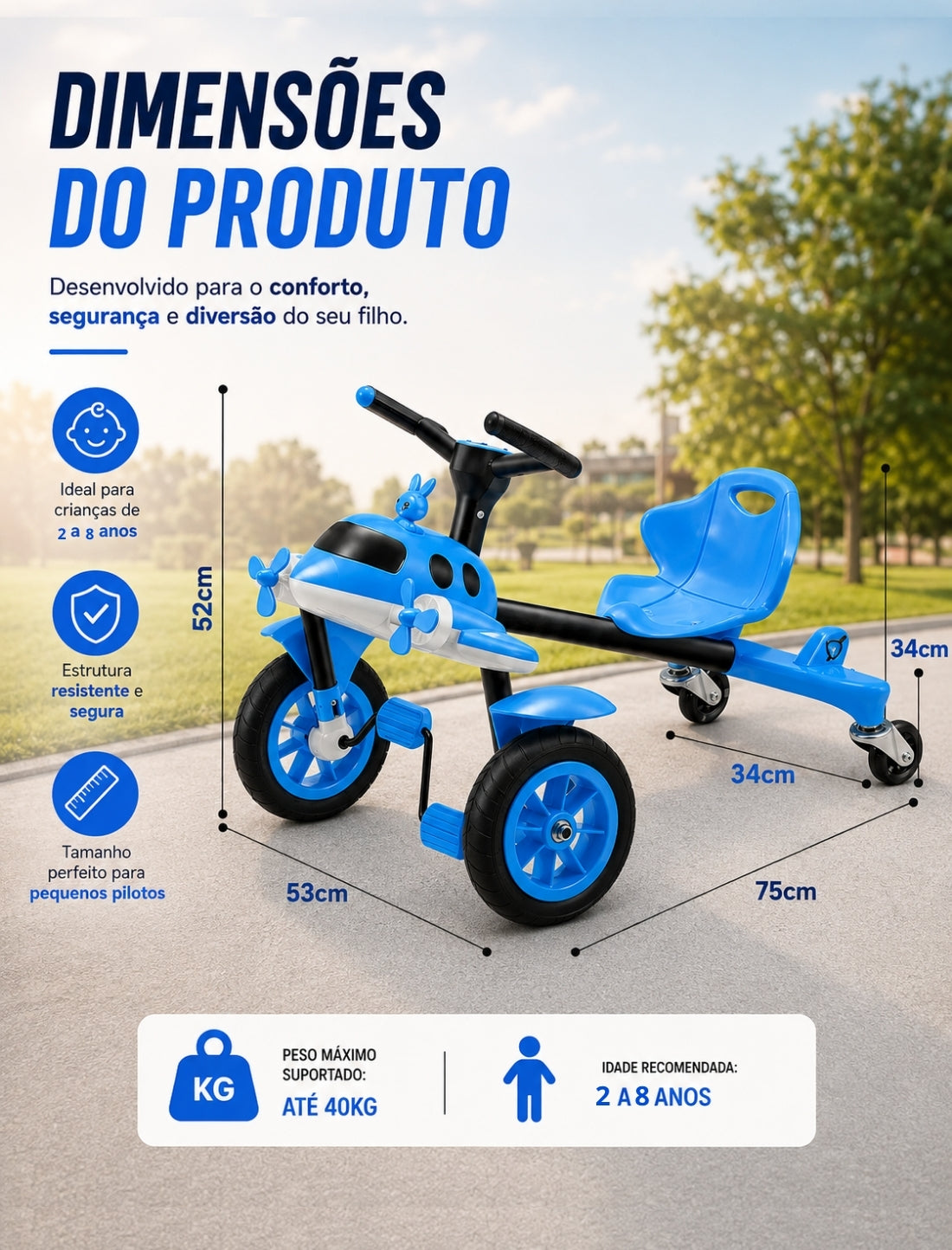 Cuatriciclo Infantil AeroKids®